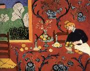 Henri Matisse The red room painting